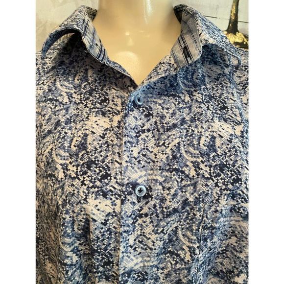 Marcelo Sport XL Mens Blue Branch Designer - Picture 1 of 7
